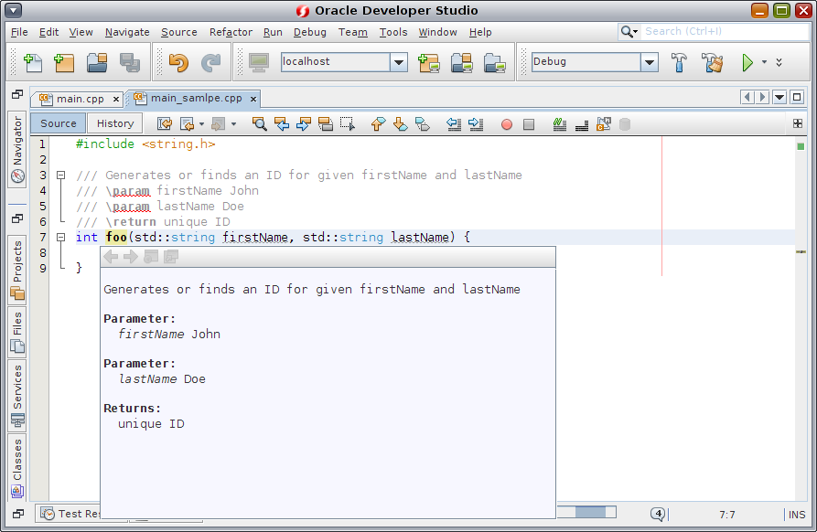 image:Application Using Doxygen C++ Comments in IDE